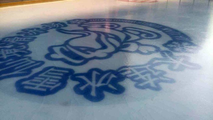 大連大商步行街移動真冰溜冰場（chǎng）